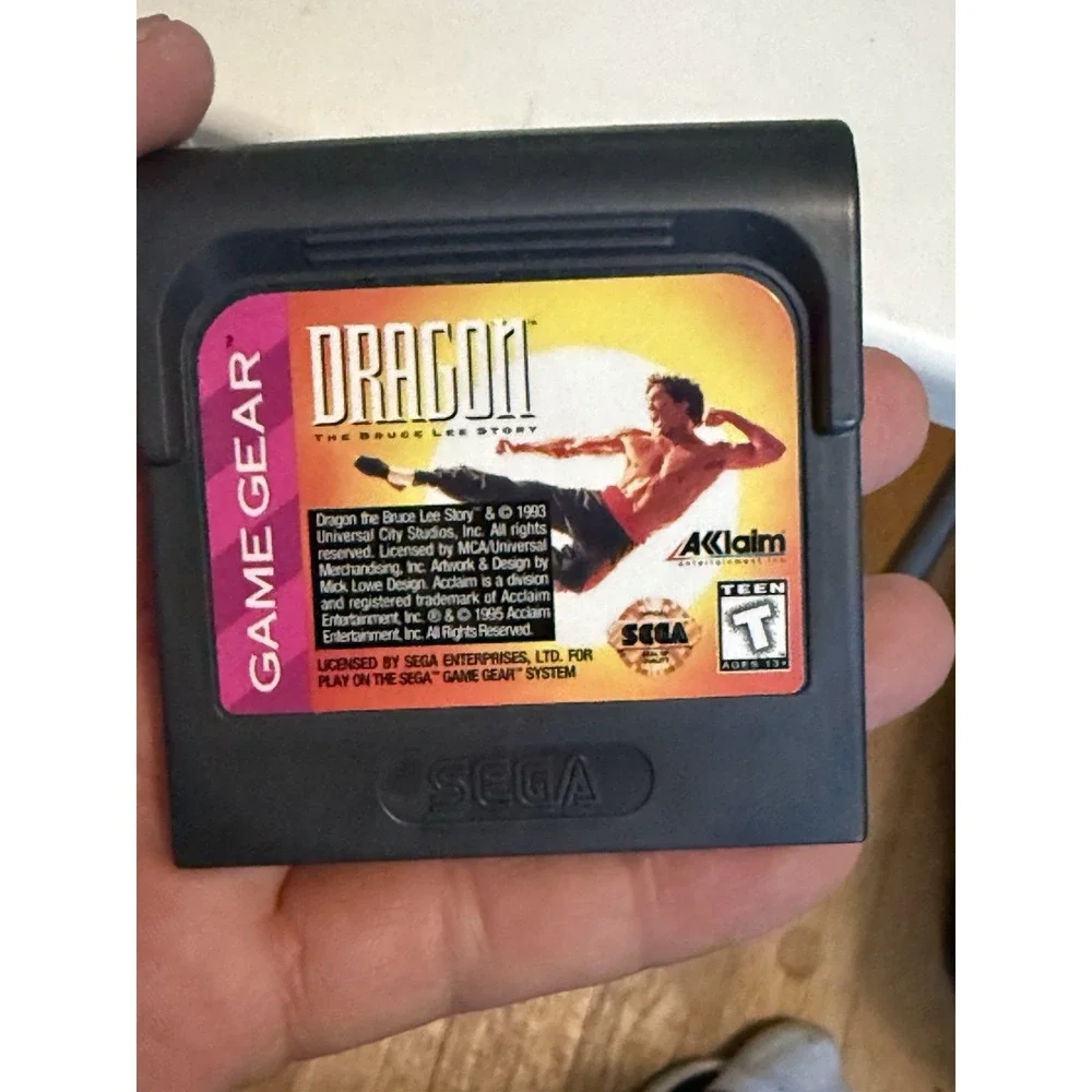 Dragon: The Bruce Lee Story (Sega Game Gear, 1993) Authentic Cart Only Works